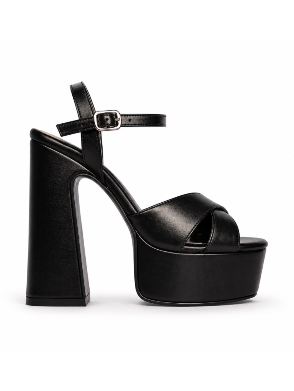 Black Platform High Heels for Women – Block Heel Platform Sandals 2907